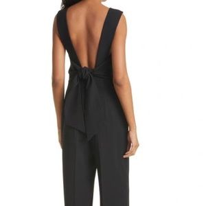 Club Monaco Black Crepe Tie back jumpsuit